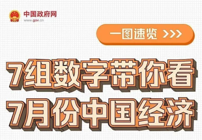 7月全国经济数据都在这里→