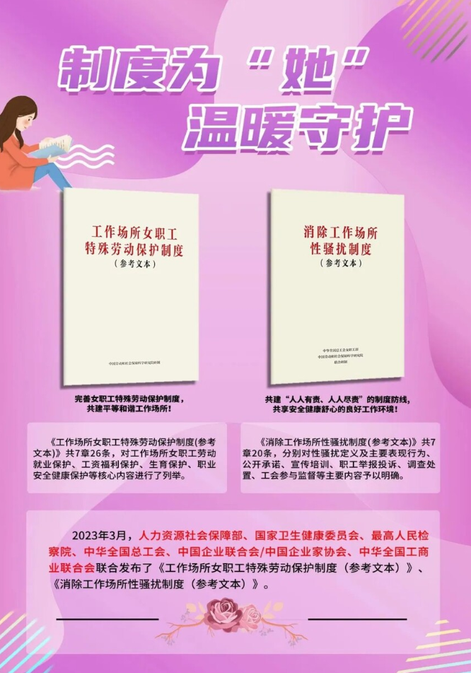 中国企联等六部门联合发布女职工保护制度